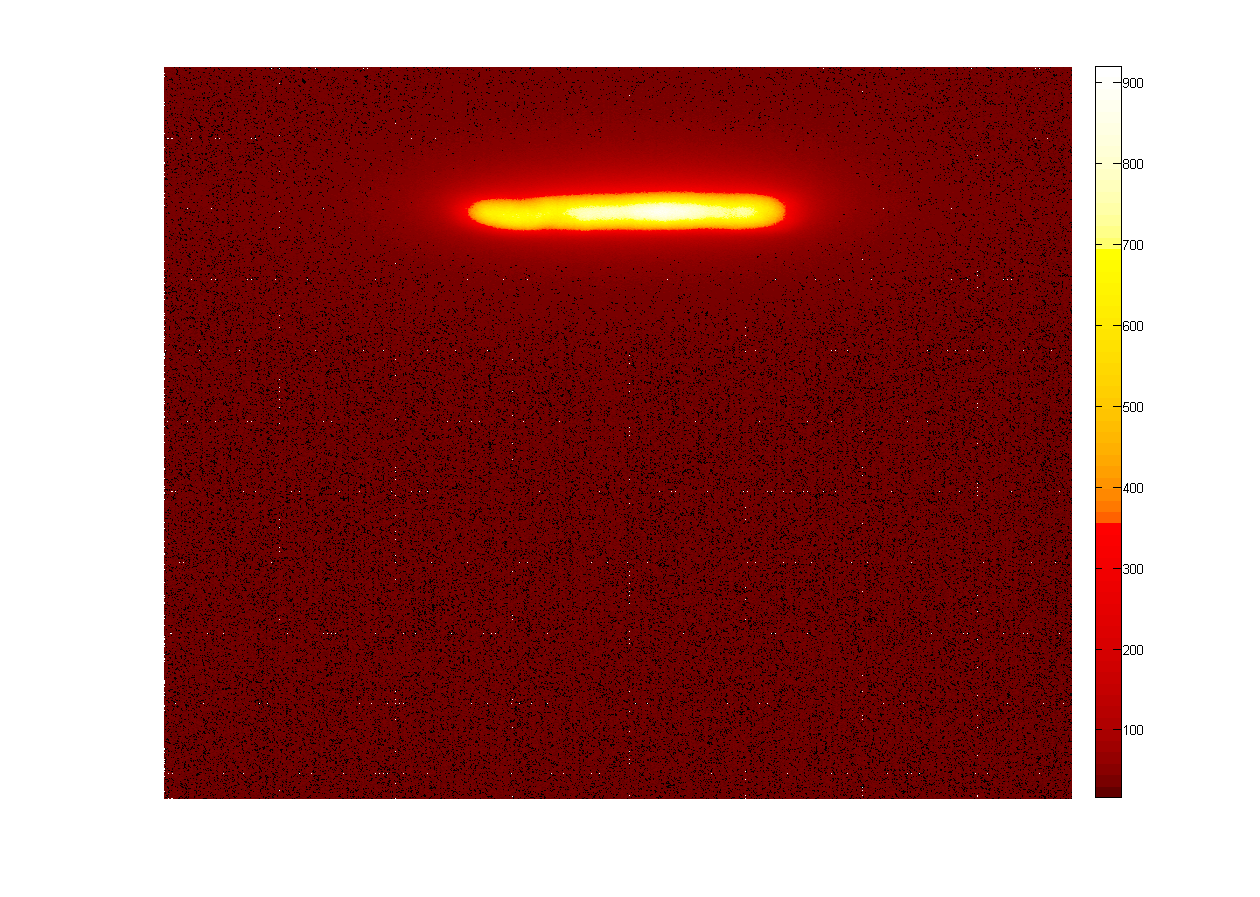 Image of the reflected beam 