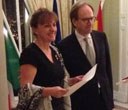 Award of the Italian government to Caterina Biscari